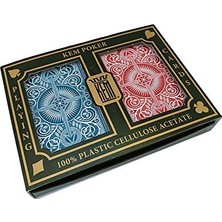 Aesco Arrow, Poker Boyu, Standard Endeks, Kırmızı & Mavi, Çift Deste