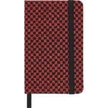 Aesco Moleskine Limited Edition Holiday Shine Defter Hediye Kutulu, Sert Kapak, Xs (6.5CMX10.5 Cm),düz Metalik Kırmızı 160 Sayfa