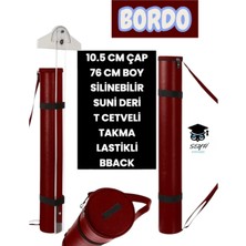 Seyfi Kırtasiye Proje Tüpü 10.5 cm Çap 76 cm Boy Silinebilir Suni Deri T Cetveli Takma Lastikli Bback