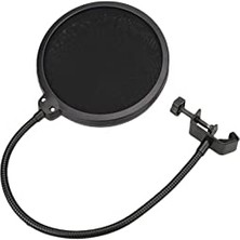 Aesco Tahticmer Mikrofon Ses Filtresi Kalkanı Pop Filter Esnek Youtuber Ses Kayıt Filtresi