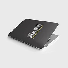 Aesco Laptop Sticker Notebook Pc Kaplama Etiketi Başladığın Işi Bitir