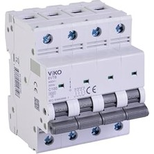 Aesco Viko 6VTB-4C100 Otomatik Sigorta 6ka C Tipi 4 Kutup 100A