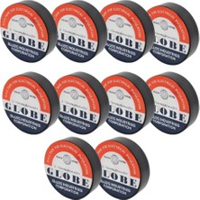 Aesco Globe Izole Bant Siyah 10 Lu Paket 0.13X19MM