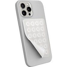 Aesco Babilden Telefon Arkasına Yapışan Silikon Vantuzlu Telefon Kılıfı Tutucu Araç Telefon Tutucu Ahtapot Vakumlu Telefon Tutucu (Şeffaf (Yapışkanlı))