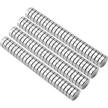 Aesco N52 – 100 Adet Yuvarlak Mini Mıknatıslar, 5 x 1 Mm, Saklama Kutulu, Nadir Toprak Ndfeb Kalıcı Mıknatıslar, Kendin Yap, Ofis, Duvar Panosu, Beyaz Tahta ve Buzdolabı Için