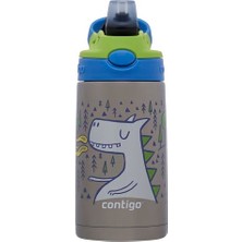 Aesco Contigo Gizmo Flip Dragon Çelik Çocuk Suluğu 380 Ml, Mavi