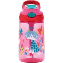 Aesco Contigo Gizmo Flip Kedicikler Tritan Çocuk Suluğu 420 ml Pembe