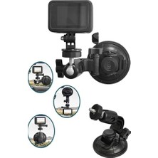 Aesco Vantuzlu Ayarlanabilir Kamera Tutucu Araç Içi Cam Konsol Montaj Aparatı | 360° Döner Mafsallı Güçlü Vakum Tabanlı Aksiyon ve Mini Kamera Standı | Kmt-54