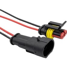 Aesco Super Seal Kablolu Konnektör Takımı - Erkek/dişi (2 Pin)
