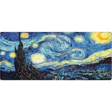 Aesco Porge Gaming Mouse Pad 90X40 Mouse Pad Xxl Büyük Oyuncu Mouse Pad Speed Mousepad (Starry Night, 90X40 cm (3mm Kalınlık))