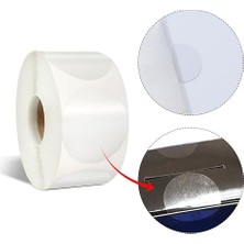Aesco Colortouch Şeffaf Paketleme Etiketi - Yuvarlak Paketleme Etiketleri - 1000 Adet 3 cm Çapında - Şeffaf Mühür Etiketleri - Küçük Işletmeler Için Hediye Paketleri, Zarflar