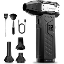 Aesco Minesk G320 Turbo Jet Fan Hava Üfleyici - 【turbo Modda 320 Gram Hava Üfleme Gücü】- Ultra Güçlü Hava Basıncı -Taşıma Torbalı ve Ekstra Nozullu - Çıkarılabilir Batarya Sistemi