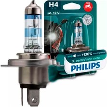 Aesco Philips 12342XV+BW X-Tremevision Moto +%130 H4 Motosiklet Far Lambası, 1 Adet