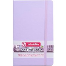 Aesco Eskiz Defteri 80 Yaprak, 13 cm x 21 Cm, Pastel Mor