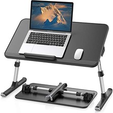 Aesco Bix  AL30 Ayarlanabilir Laptop Standı Ergonomik Tasarım 17 Inç Uyumlu Taşınabilir Masa Siyah