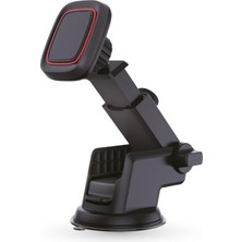 Aesco Mıknatıslı Araç Telefon Tutucu - 360° Dönen, Güçlü Manyetik, Tüm Telefon Modelleriyle Uyumlu, Kolay Montajlı