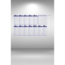 Aesco Buffer Statik Akıllı Kağıt Ingilizce Çarpım Tablosu 100X56 Cm(1 Adet Silgili Kalemli)