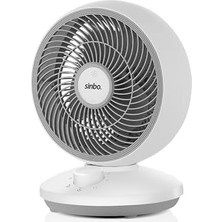 Aesco Sinbo SF-7701 Masaüstü Fan – 3 Kademeli Hız, Kompakt Tasarım, 25W Enerji Tasarruflu Motor, 90° Ayarlanabilir Başlık