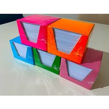 Aesco Küp Not 10 Paket Küp Blok Not Kağıdı 1. Hamur 8x8 cm 500 Yaprak