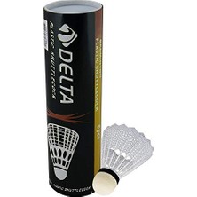 Aesco Delta Ds 6 Badnton Topu, Unisex, Beyaz, Tek Beden