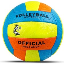 Aesco Softtouch Voleybol Topu Res Boyut No: 5  Dikişli Çift Alı Iç ve Dış Mekan Için Maç ve Antrenman Topu (Pompa Hediyeli)