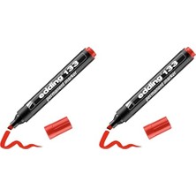 Aesco Edding 133 Permanent Markör Kırmızı 2li Paket