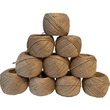 Aesco 10 x 100 M Jüt Ip, Ip, Doğal, Bahçe, Bitkiler, El Işi Için, Paket Ipi