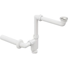 Aesco Comfort Yer Kazandıran Lavabo Sifonu ve Süzgeç - 2 Parça, Kolay Temizlenir, Ayarlanabilir Koku Önleyici Gider Borulu - 32 Mm-Süzgeç Dahil