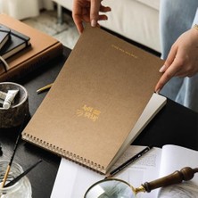 Aesco A4 Eskiz Defteri Kraft Kapak 60 Yaprak 140 Gr. Perforajlı Sketch Book