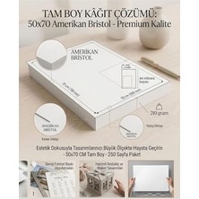 Aesco Amerikan Bristol Karton 50X70 cm 210 gr - 10 Adet