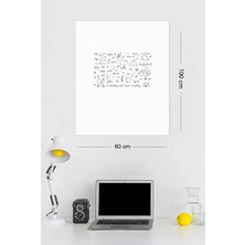 Aesco Fark Tanıtım Beyaz, 2 Adet Yapışkansız Tutunan, Statik, Inovatif, Pratik Yazı Tahtası, Elektrostatik Kağıt (Centimeters, 60 cm x 100 Cm)