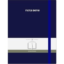 Aesco Victoria's Journals Nota Bene Classic Sert Kapak Defter (Lacivert, 19X25 Cm)