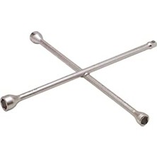 Aesco Izeltaş 1975091322 1/2 Adaptörlü Istavroz Bijon Anahtar, Krom, 17 x 19/22 x 1/2
