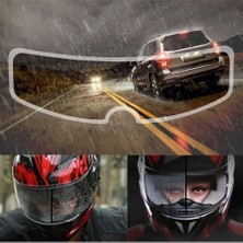 Aesco Busstier Sis ve Yağmur Için Motosiklet Kaskı Buğu Önleyici Film, Şeffaf ve Su Geçirmez, Kolay Uygulama, Kask Kalkanı Koruyucu, Yüksek Görüş Netliği, Dayanıklı ve Uzun Ömürlü Tasarım