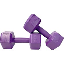 Aesco Spor 2  Altıgen Mor Dambıl Seti 2  x 2 Adet Toplam 4  Ağırlık Seti