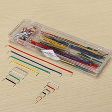 Aesco 140 Parça Kutulu Kablo Seti - Breadboard 140 Adet Jumper Kablo