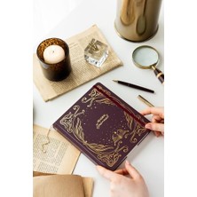 Aesco Charmlı Reading Journal - Okuma Günlüğü 18 x 20 cm Bordo