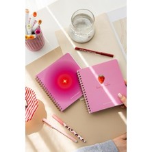 Aesco 15X16 Spiralli Karton Kapak 2'li Çizgili Not Defter Seti - Aura