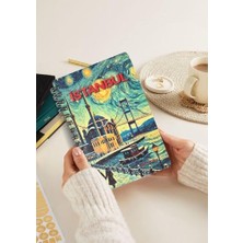 Aesco Simli Defter Istanbul A5 Yeni Yıl Çizgisiz Spiralli 14X21 cm Ortaköy