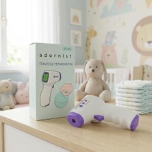 Aesco Dijital Temassız Ateş Ölçer – Tabanca Model, Hafızalı, Pilli Termometre – Alın ve Vücut Ölçümü | Bebek, Çocuk, Kedi, Köpek, Nesne ve Yiyecek Ölçümü