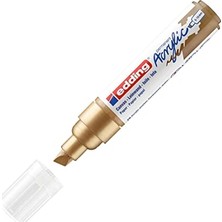 Aesco Edding 5000 Akrilik Markör Geniş - Altın - 1 Su Geçirmez Akrilik Markör - Kesik Ucu 5-10 mm