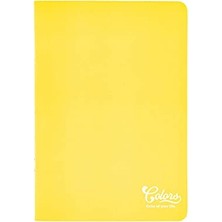 Aesco Colors A5 60 Yaprak Çizgili Defter, Sarı