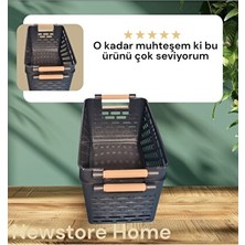 Orvessa Çiftli Plastik Tutacaklı Organizer Sepet, Dolap ve Çekmece Düzeni