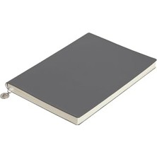 Aesco Smyth Classic Esnek Kapak Çizgili Defter, 14.8X21 cm -Gri