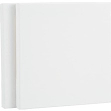 Aesco 20X20 cm 2'li Paket Tuval, %100 Pamuklu, 280 Gram Kuma, Yal, Sulu Boya, Akrilik Boya Almas In, 2 Adet