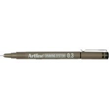 Aesco Artline Drawing System 0.3 Çizim Kalemi, 0.3 Mm, Siyah
