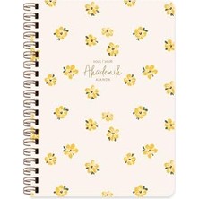 Aesco Keskin 16 * 23 Spiralli Akademik Ajanda - Amber