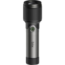 Aesco Bix Flashlight BX2139FL 60W Led, Max. 2000 Lümen Parlaklık ve 1000 Metreye Ka Menzilli 5000MAH Şarj Edilebilir Kompakt El Feneri          [ A]
