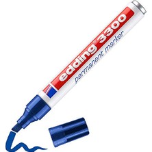 Aesco Edding 3300 Permanent Markör - Mavi - 1 Kalem - 1-5 mm Kesik Uçlu