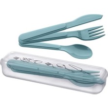 Aesco Buffer® Kendiliğinden Kutulu Hijjenik Plastik Piknik Tipi Çatal Kaşık Bıçak Seti